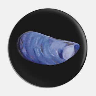 Blue Mussel Shell Pin