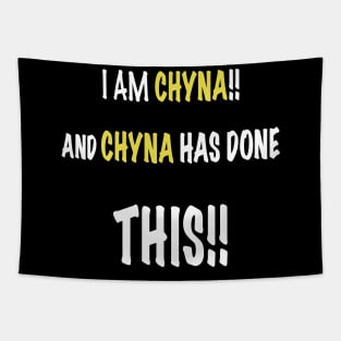 I am chyna and chyna has done this Tapestry