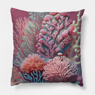 Colorful Coral Pillow