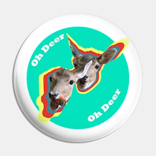 Oh deer, mint Pin