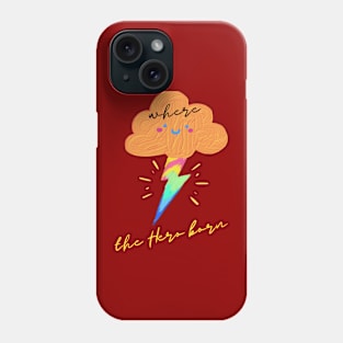 Lightning Bolt, Where the hero born Phone Case