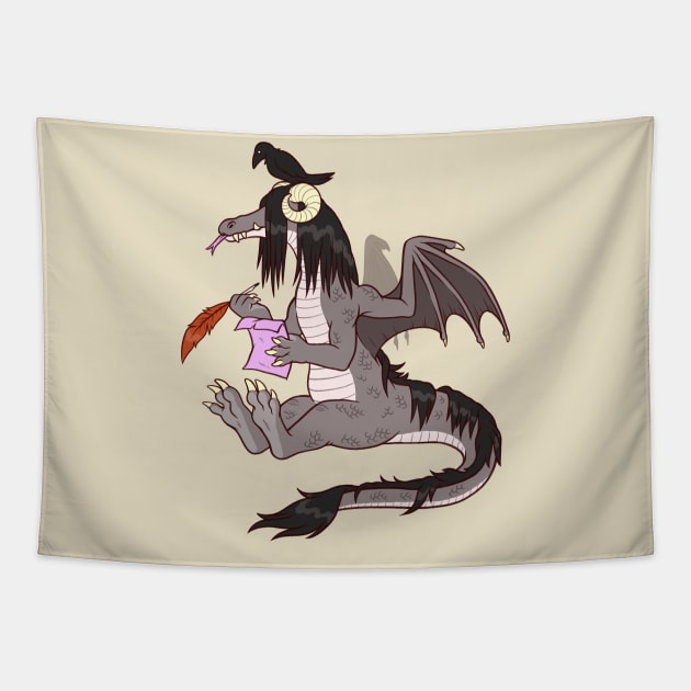 Dragon Poetry Tapestry by JenniferSmith