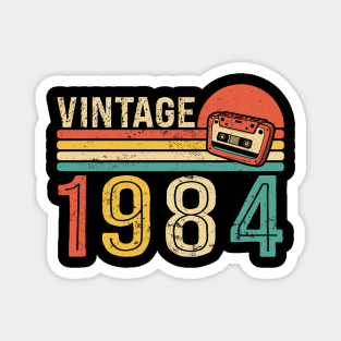 Vintage 1984 40th Birthday Gift Retro Cassette Tape Magnet