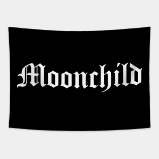 moonchild typography logo Tapestry