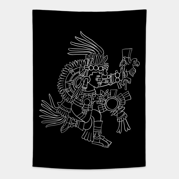 Tonatiuh, Aztec sun deity Tapestry by StabbedHeart