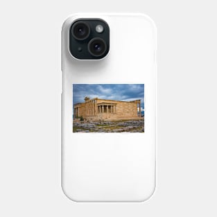 The Erechtheion Under Threatening Clouds Phone Case