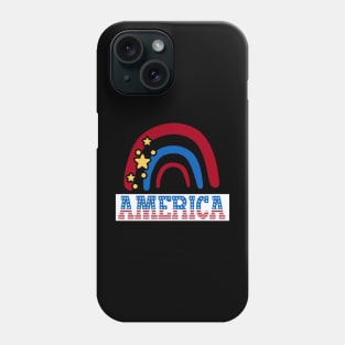 America Rainbow Phone Case