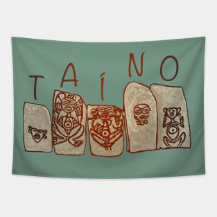 Puerto Rico Taino Rock Symbols Tapestry