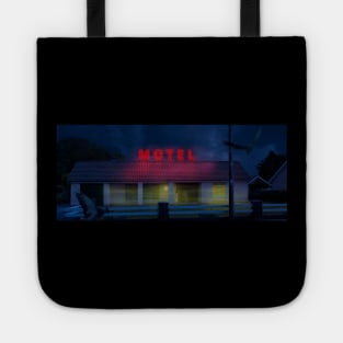 A Girl and Motel in Night Tote