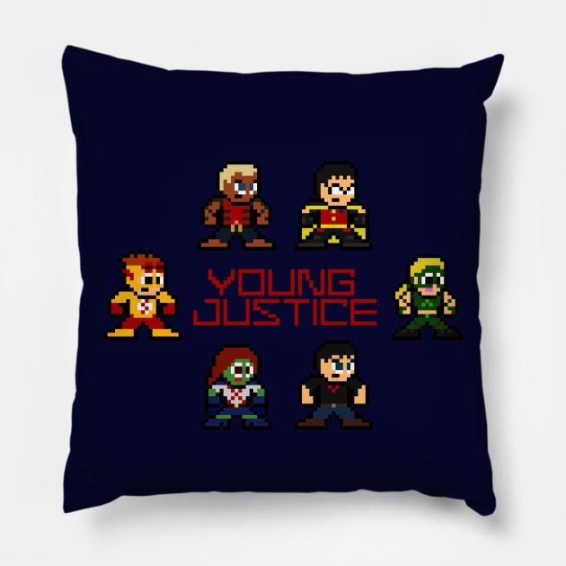 8-bit Young Justice Pillow by 8-BitHero