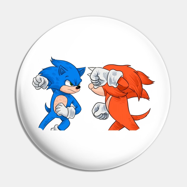 sonic vs knuckles Pin by Stephanie Francoeur Art