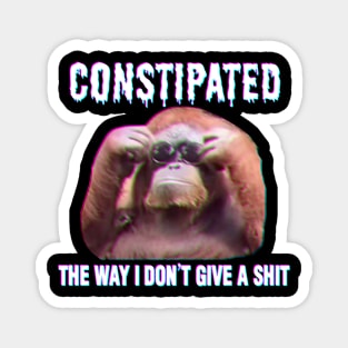 CONSTIPATED Orangutan with Sunglasses Magnet