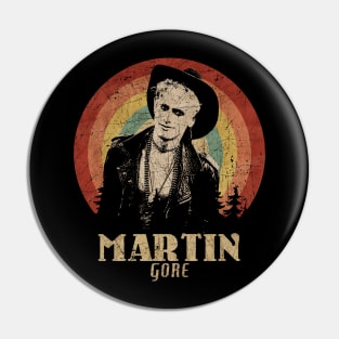 Retro Sunset Martin Gore Pin