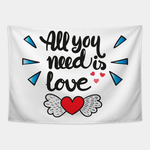 All You Need Is Love Tapestry by holdmylove