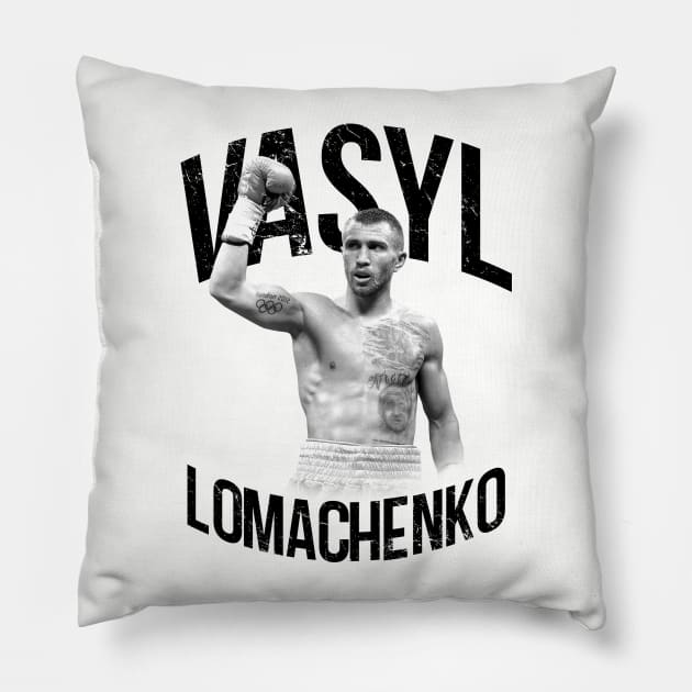 Vasyl Lomachenko Pillow by enricoalonzo