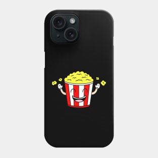 Funny cartoony popcorn Phone Case
