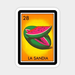 Loteria La Sandia Mexican Icon Magnet