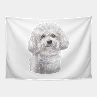 Bichon Frise Watercolor Art Tapestry