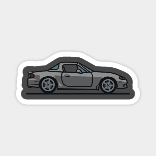 Grey Mazdaspeed Miata drawing Magnet