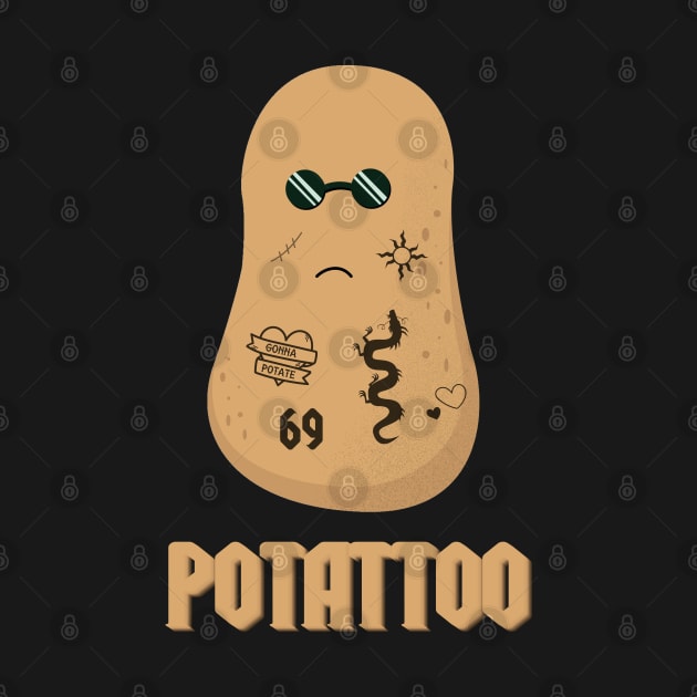 Funny potato puns ~ Potattoo by Marzuqi che rose