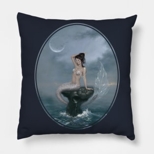 Moon Tide Mermaid Pillow