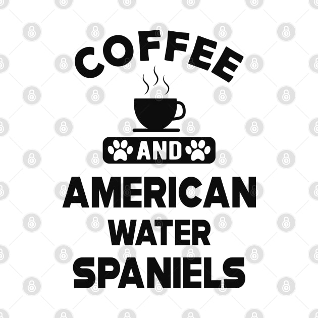 American water spaniel - Coffee and american water spaniel by KC Happy Shop