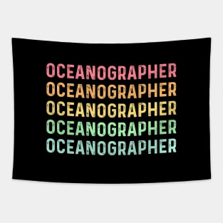 Funny Oceanographer Women Retro Marine Biology Oceanography Tapestry