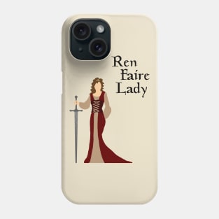 Ren Faire Lady (light) Phone Case