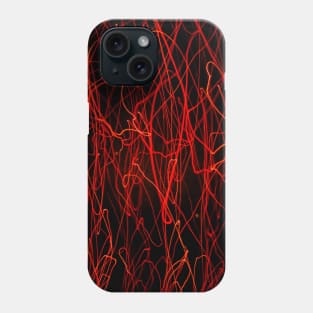 Abstraction of Red Line Phone Case