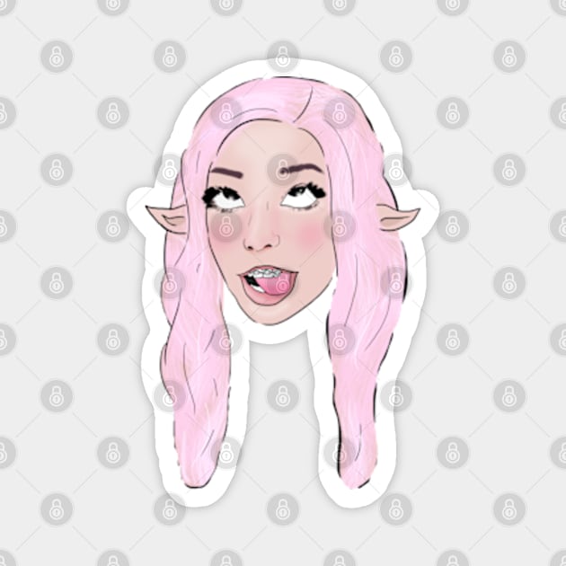 Belle Delphine Meme Magnet by Barnyardy