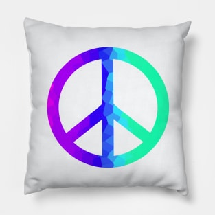 Psychedelic Retro Peace Sign Pillow