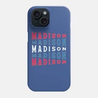 NATIONAL TEXT ART USA MADISON Phone Case