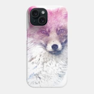 Fox Superimposed Watercolor Phone Case