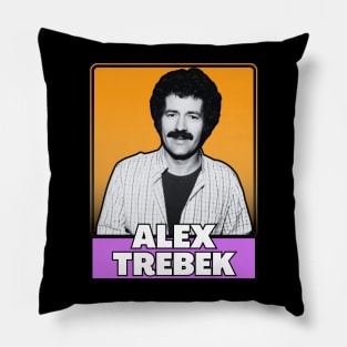 Alex trebek (80s retro style) Pillow