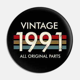 Vintage 1991 All Original Parts Pin