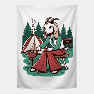 Goat make BBQ Tapestry