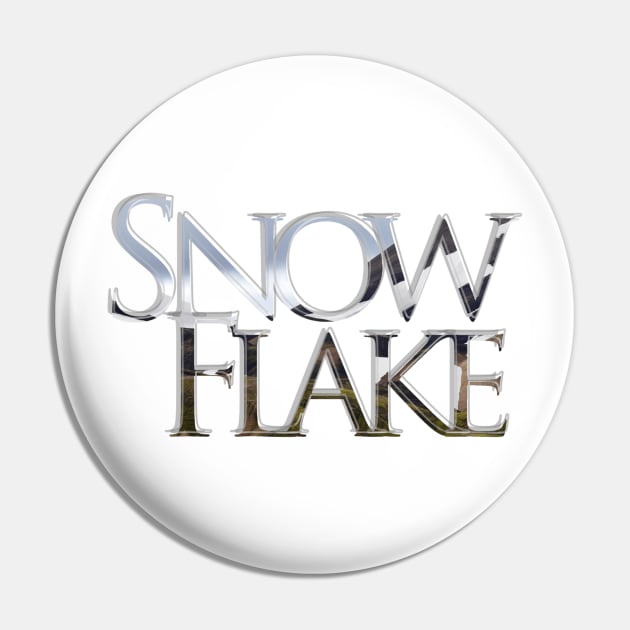 Snow Flake Pin by afternoontees