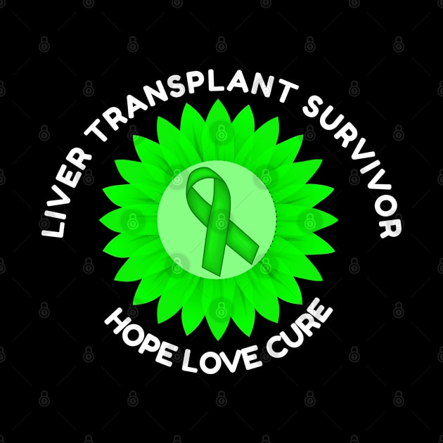 Liver Transplant Survivor Awareness Hope Love Cure by Color Fluffy