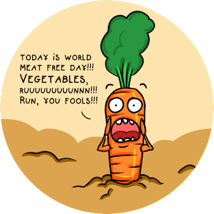 Vegetables, run! Magnet
