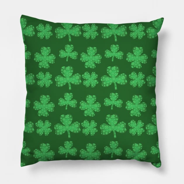 Happy st Patricks day Pillow by Purrfect