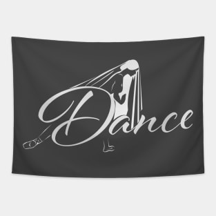 Dance - Giselle (white text) Tapestry