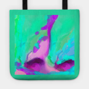 Blue wave abstracts Tote