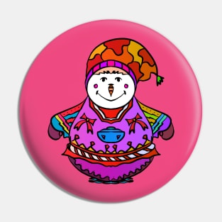 snow balloon doll Pin