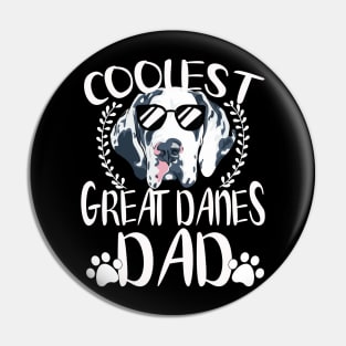 Glasses Coolest Great Danes Dog Dad Pin