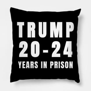 Trump 20-24 Years in Prison Funny 2024 Pillow