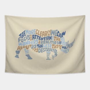 Conservation Rhino Tapestry