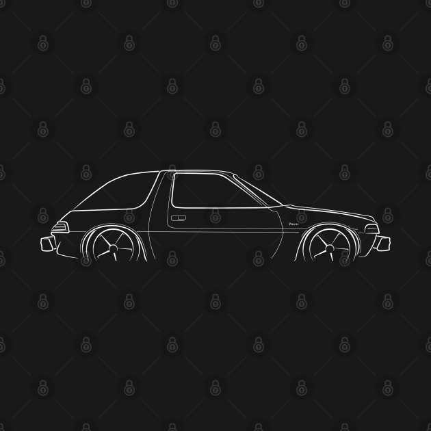 AMC Pacer - front stencil, white by mal_photography