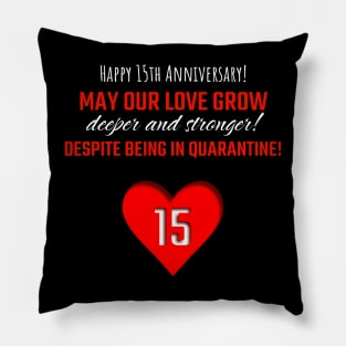 Happy 15th anniversary T-shirt Pillow