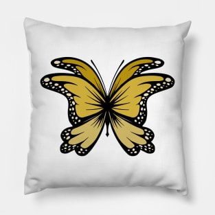 yellow Butterfly Pillow