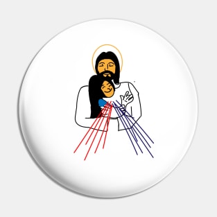 Divine Mercy Jesus Pin